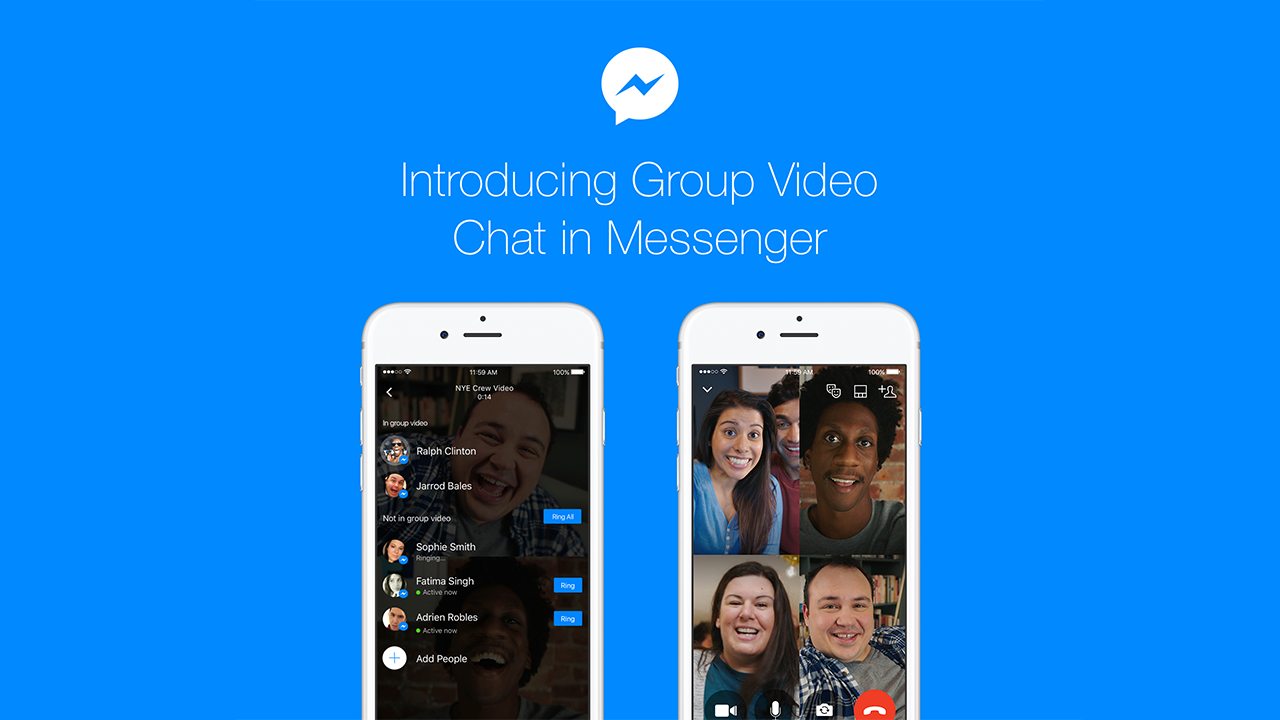 Csoportos videóhívás a Messengerben